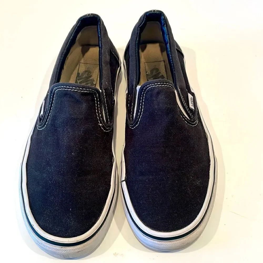 Vans Sneakers Slip On Black and White Size 7.5